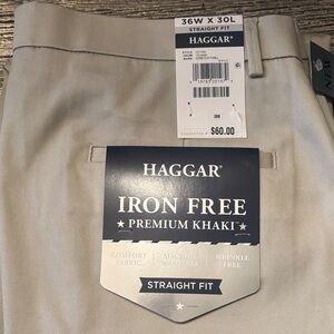 Haggar Men's Iron Free Premium Khaki Pants - Cream